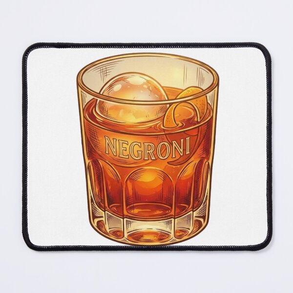 Item preview, Classic Negroni Cocktail Golden Hour Bar Decor designed and sold by OneLineBar.