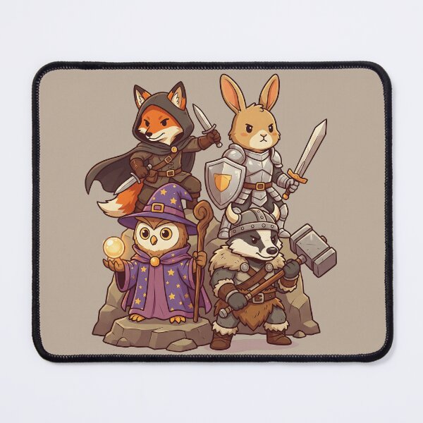 Item preview, The Fuzzy Fellowship: Ultimate RPG Adventure Squad designed and sold by AwesomeBeyondLimits.