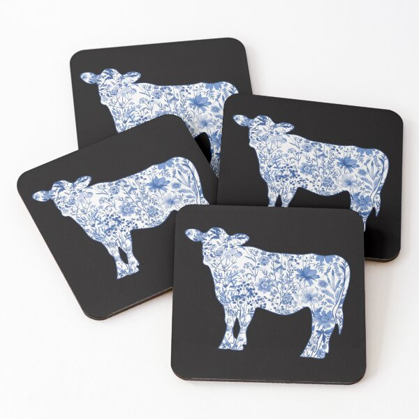 Item preview,  Toile Cow, Retro Cow Lover, Gift for Cow Lover, Farmer Gift, Floral Cute Cow, Boho Cow Gift For Her designed and sold by DesignDenDo ⭐⭐⭐⭐⭐.