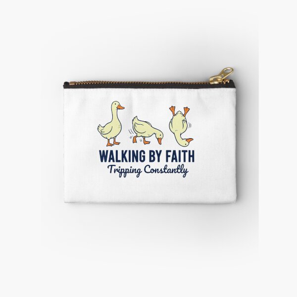 Item preview, Walking By Faith Tripping Constantly Funny Duck designed and sold by MotivaChic.