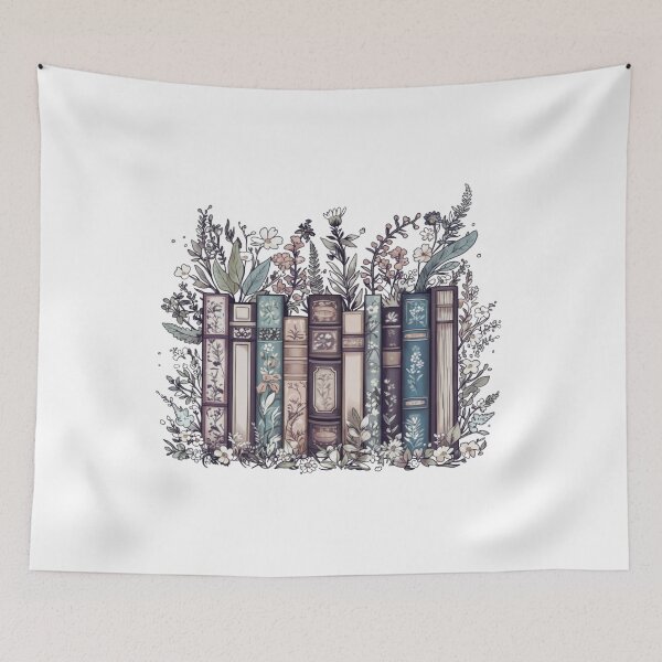 Item preview, Flower Books, Book Lover, Book With Flowers, Teacher, Librarian, Book Lover Gift designed and sold by DesignDenDo ⭐⭐⭐⭐⭐.