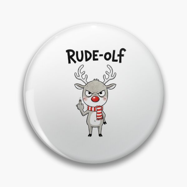 Item preview, Rude-olf the Reindeer, Funny Christmas, Sarcasm Tee, funnyfits70, Humor, Funny, retro, vintages, funny quotes, animal humor, designed and sold by FunnyFits70.
