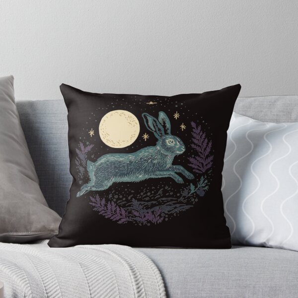 Item preview, Moon Rabbit, Florals, Artistic designed and sold by DesignDenDo ⭐⭐⭐⭐⭐.