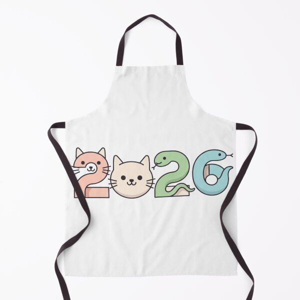 Item preview, **Cute Minimalist Cat & Snake 2026** - Modern Pastel Aesthetic - **Lunar New Year Kawaii Style** designed and sold by Siamcatshop.