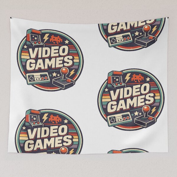 Item preview, Vintage Video Games – Retro Gaming Logo designed and sold by Dax Studio.