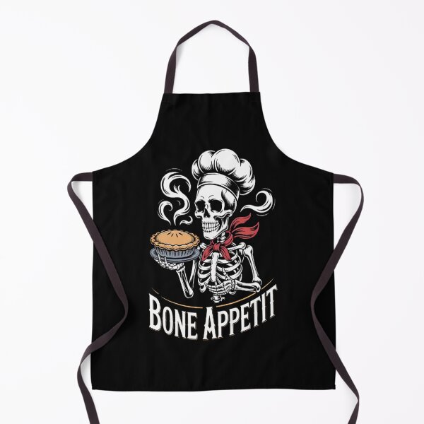 Item preview, Bone Appetit - Halloween Skeleton Chef For Adult Cook designed and sold by StuffNestie.