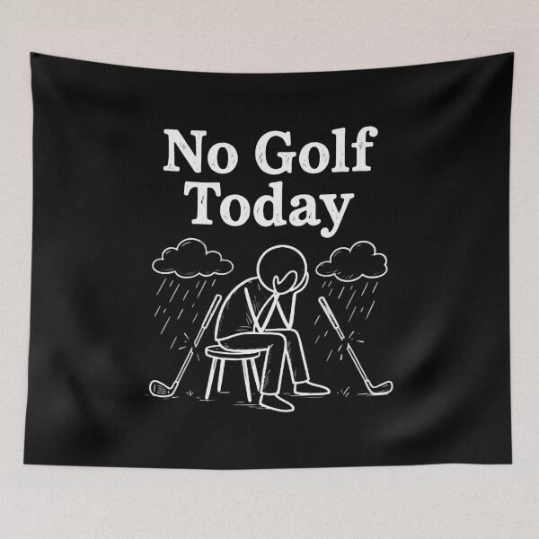 Item preview, Funny Golf Lovers No Golf Today Course Closed Blues designed and sold by HumansStuck12.