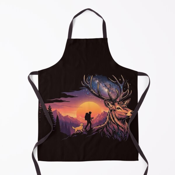 Item preview, Majestic Deer Hiking Silhouette Sunset designed and sold by Innova_Creations.