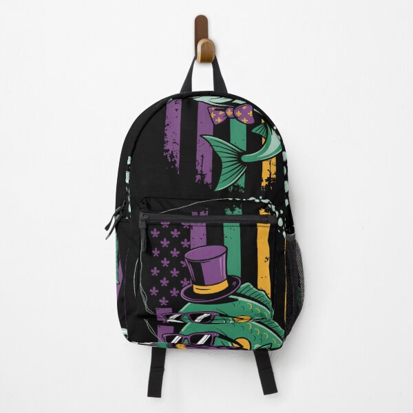 Item preview, Mardi Gras Fish US Flag Fisherman designed and sold by sterabamineh.