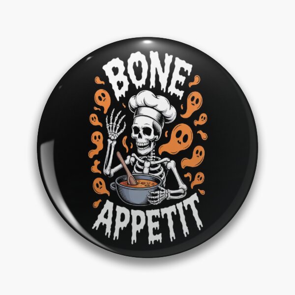 Item preview, Bone Appetit Skeleton Chef Halloween Cooking Cute Cook designed and sold by StuffNestie.