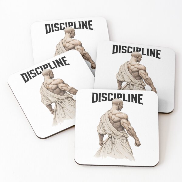 Item preview, DISCIPLINE – Stoic Warrior Gym Design designed and sold by Fantasy shirt.