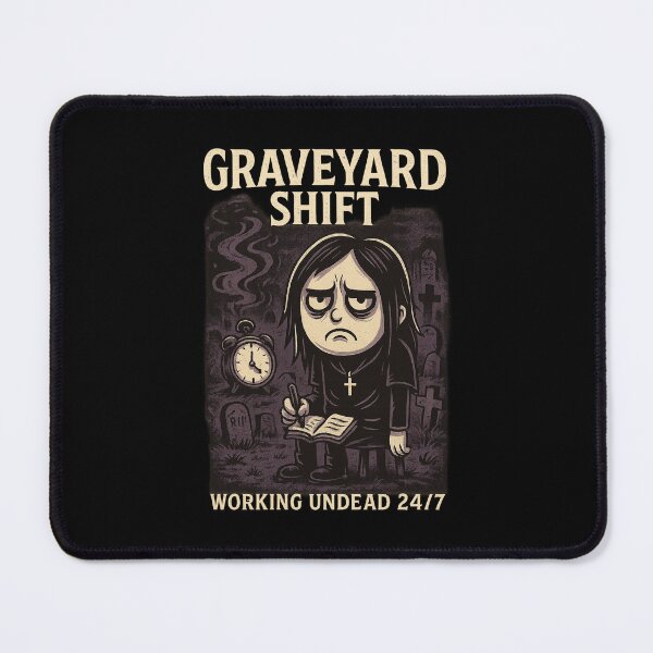 Item preview, Graveyard Shift – Working Undead 24/7 | Gothic cartoon designed and sold by RebellDancer.