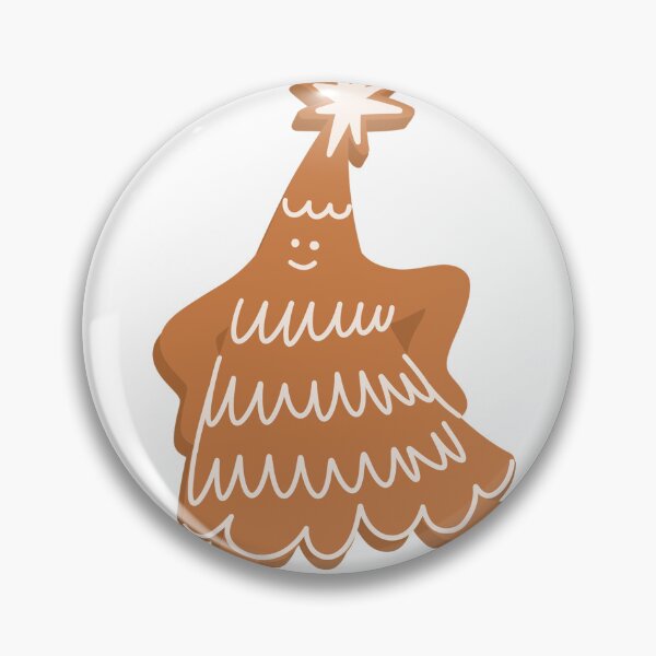 Item preview, Gingerbread Christmas tree stickers designed and sold by yuruilustra.