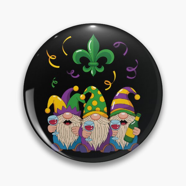 Item preview, Mardi Gras Gnomes Funny Gnomies Squad designed and sold by sterabamineh.