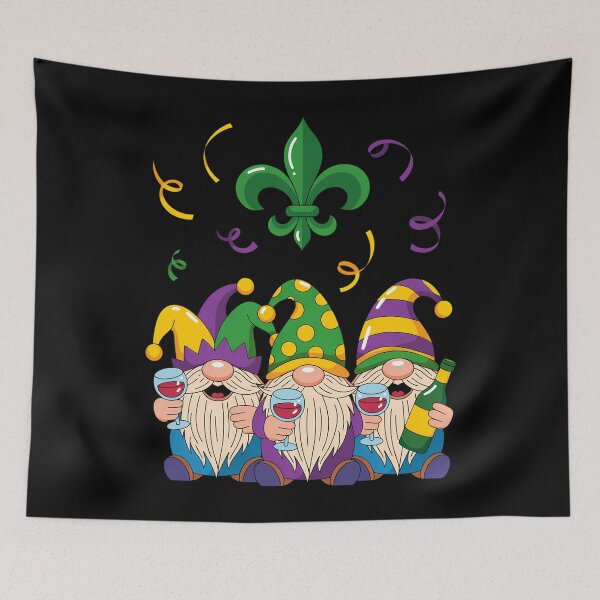 Item preview, Mardi Gras Gnomes Funny Gnomies Squad designed and sold by sterabamineh.