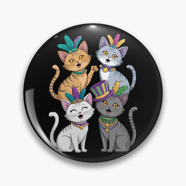 Item preview, Mardi Gras Louisiana Cat designed and sold by sterabamineh.