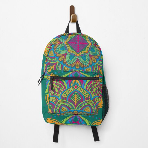 Item preview, Vibrant Multicolor Mandala – Bold Indian Floral Geometric Art designed and sold by drdoodle92 Art.