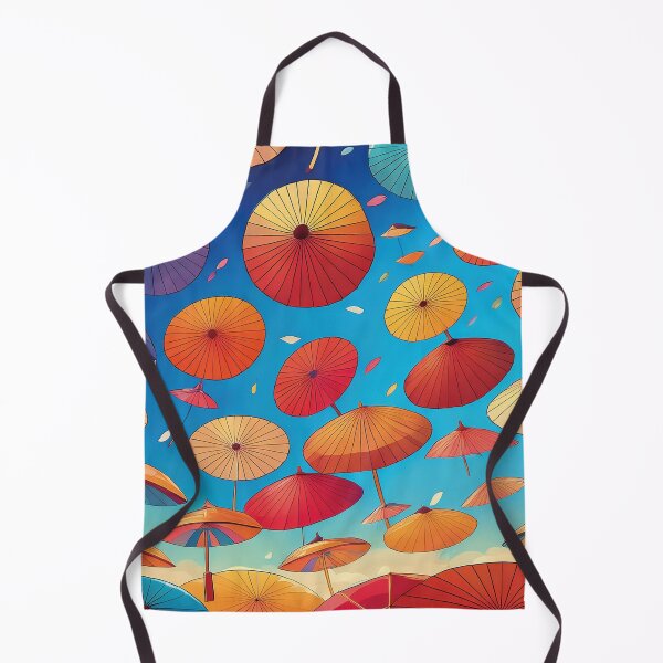 Item preview, Colorful Japanese parasols flying designed and sold by Photopat.