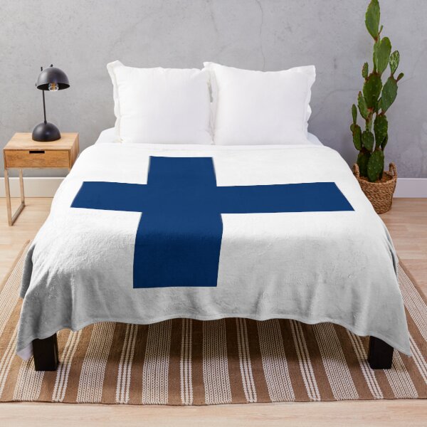 Item preview, Finland National Flag Clean Design designed and sold by NTGUILTY.