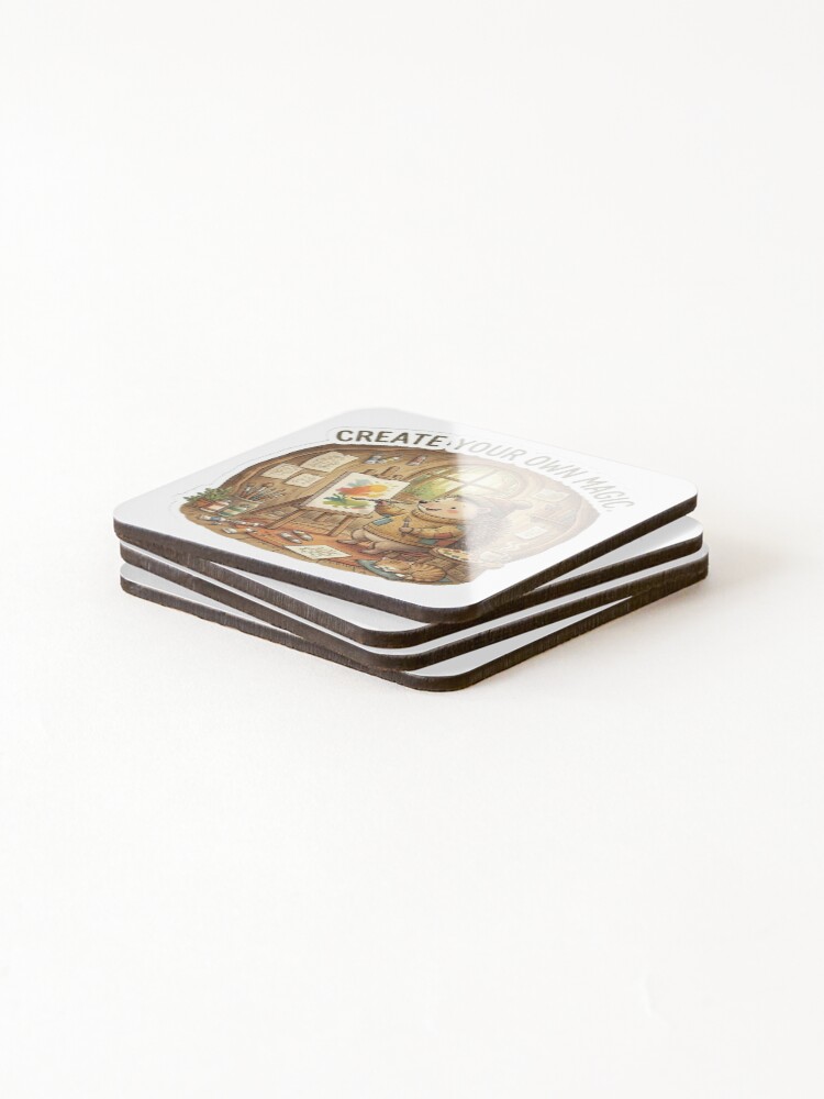Thumbnail 4 of 5, Coasters (Set of 4), Create Your Own Magic designed and sold by uppermosteN.