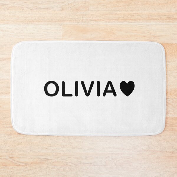 Item preview, Olivia Name – Minimalist Heart Design designed and sold by ColorNestStudio.