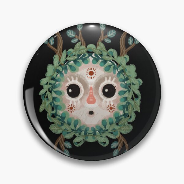 Item preview, Folkloric forest spirit, kawaii mask, Slavic folklore designed and sold by Dormitria.