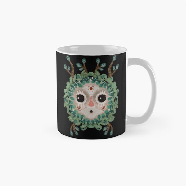 Item preview, Folkloric forest spirit, kawaii mask, Slavic folklore designed and sold by Dormitria.