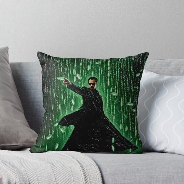 Item preview, Black Trench Coat Hero Art | Digital Green Code Painting | Sci-Fi Cyberpunk Impasto Poster  Descript designed and sold by Art's Diner.