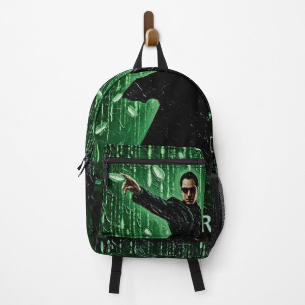 Item preview, Black Trench Coat Hero Art | Digital Green Code Painting | Sci-Fi Cyberpunk Impasto Poster Descript designed and sold by Art's Diner.