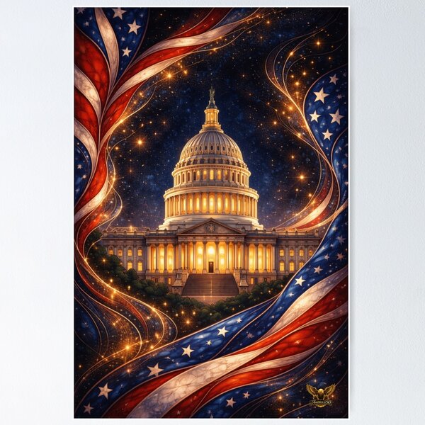 Item preview, America 250: Icons of Power & Freedom designed and sold by Ewa Miller.