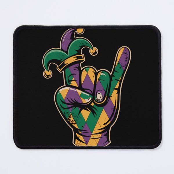 Item preview, Mardi Gras Rock Hand Sign designed and sold by tiekanamac.