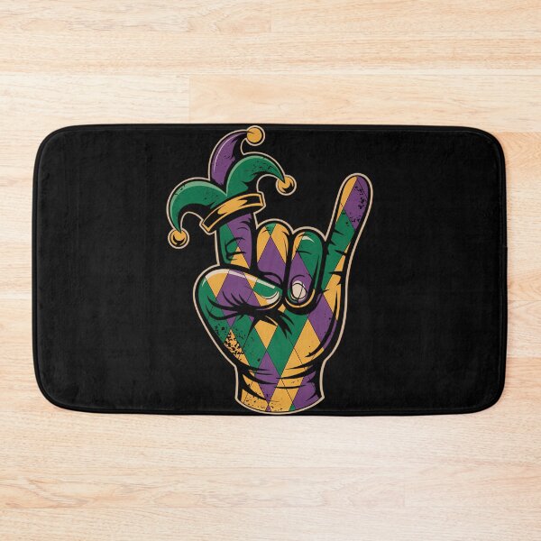 Item preview, Mardi Gras Rock Hand Sign designed and sold by tiekanamac.