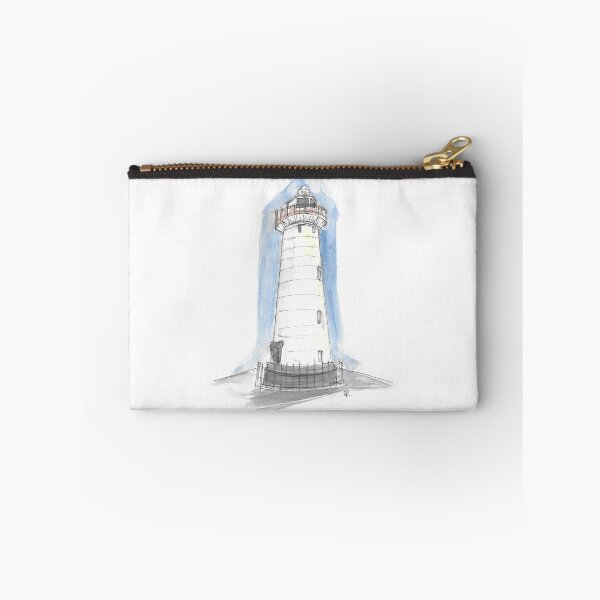 Item preview, Donaghadee Lighthouse Co Down in pen and watercolour wash. designed and sold by DebTheZeb.