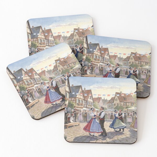 Item preview, Village festival (Alsace) designed and sold by jefboutique6150.