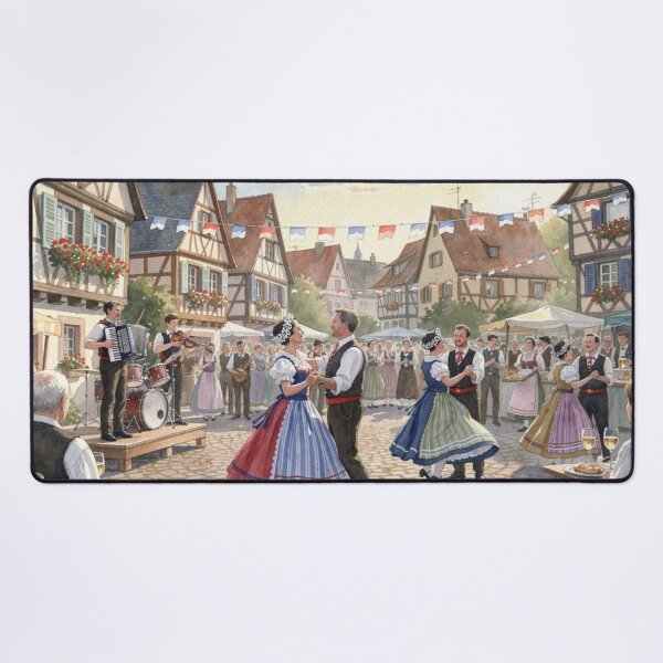 Item preview, Village festival (Alsace) designed and sold by jefboutique6150.