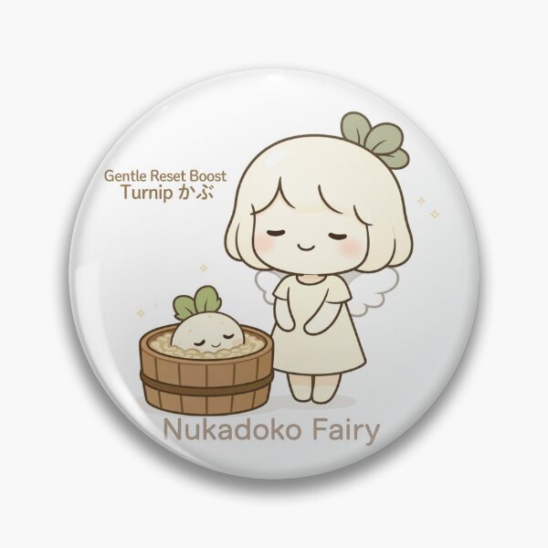 Item preview, Nukadoko Fairy – Gentle Reset Boost | Turnip Kabu | Cute Japanese Fermentation Art designed and sold by Yohei-Studio.