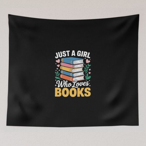 Item preview, Just A Girl Who Loves Books Lover Reading Librarian Bookish  designed and sold by SyntaxClaw.
