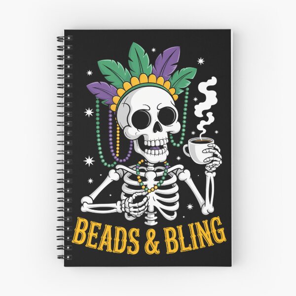 Item preview, Mardi Gras Skeleton Beads Funny designed and sold by tiekanamac.