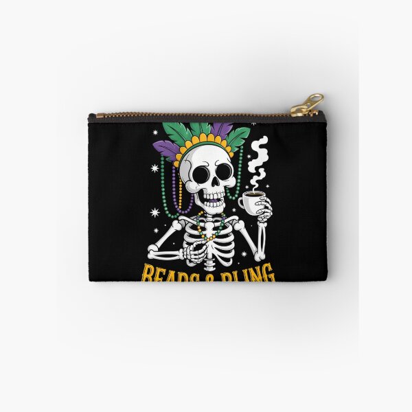 Item preview, Mardi Gras Skeleton Beads Funny designed and sold by tiekanamac.