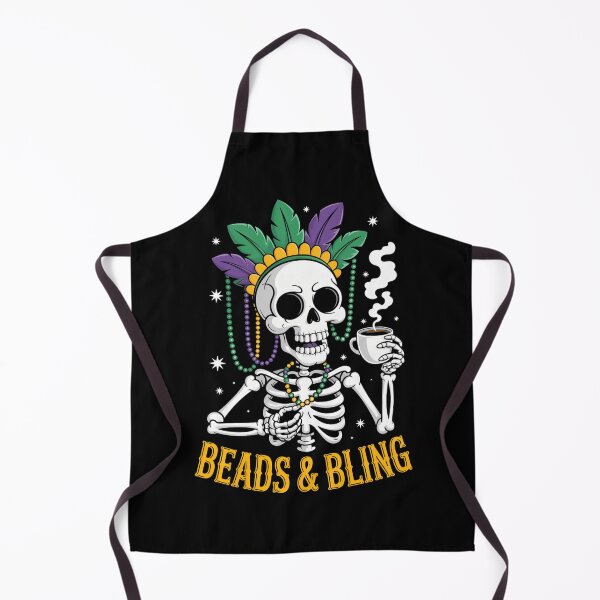 Item preview, Mardi Gras Skeleton Beads Funny designed and sold by tiekanamac.