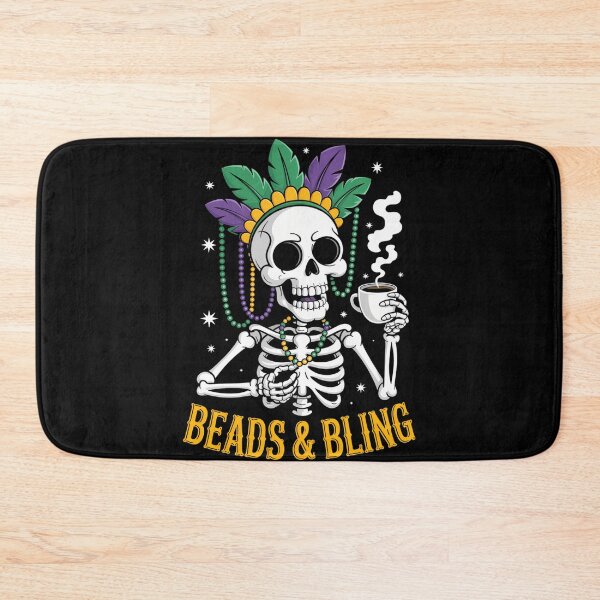 Item preview, Mardi Gras Skeleton Beads Funny designed and sold by tiekanamac.