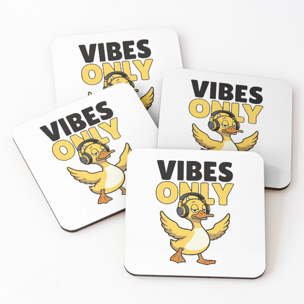 Item preview, Vibes Only – Chill Duck Funny Music Sarcastic Attitude designed and sold by Taans-Creation.