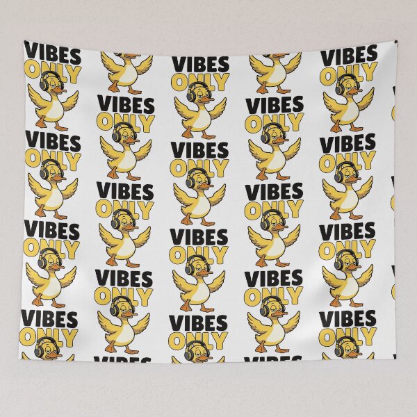 Item preview, Vibes Only – Chill Duck Funny Music Sarcastic Attitude designed and sold by Taans-Creation.