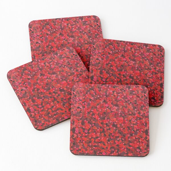 Item preview, Red Monochrome Dot Garden  designed and sold by IsThisArt93.