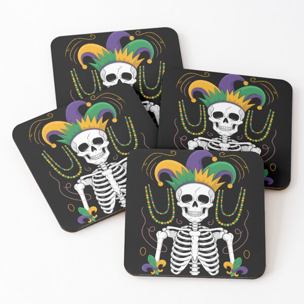 Item preview, Mardi Gras Skeleton Rock designed and sold by tiekanamac.