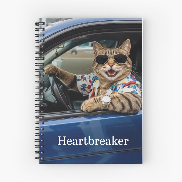 Item preview, Heartbreaker cat at the wheel designed and sold by the art of cats and pets.