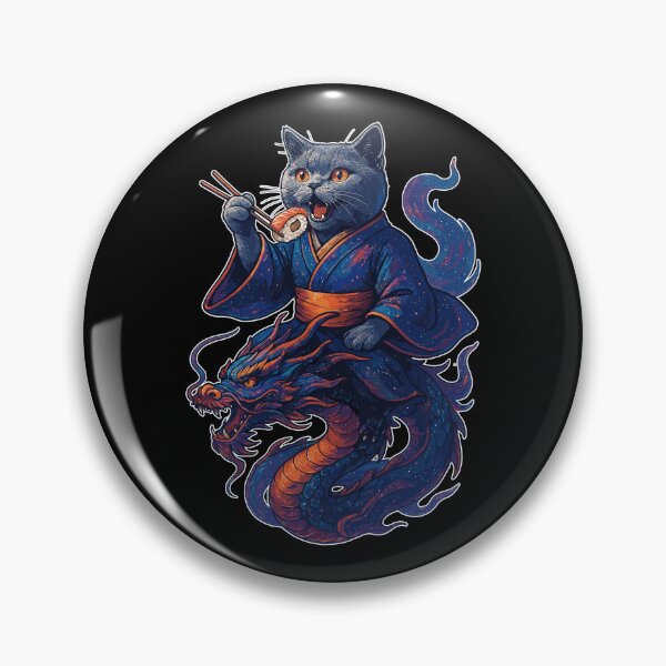 Item preview, Sushi British Shorthair Cat Dragon Kimono Gift designed and sold by Pineapple-Tree.