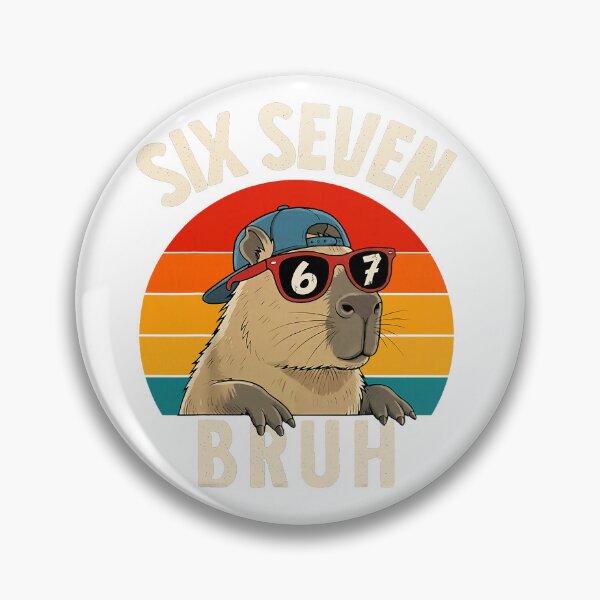 Item preview, Capybara Six Seven Bruh designed and sold by torildorxop.