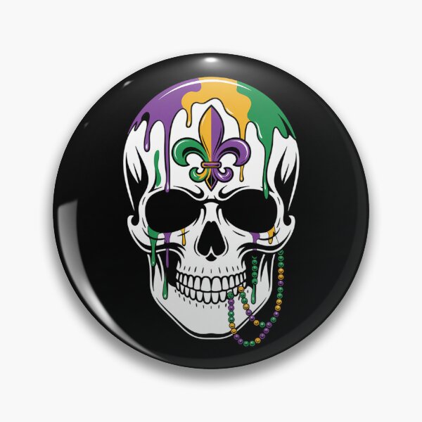 Item preview, Mardi Gras Skull Party designed and sold by tiekanamac.