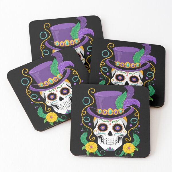 Item preview, Mardi Gras Skull Carnival New Orleans designed and sold by tiekanamac.
